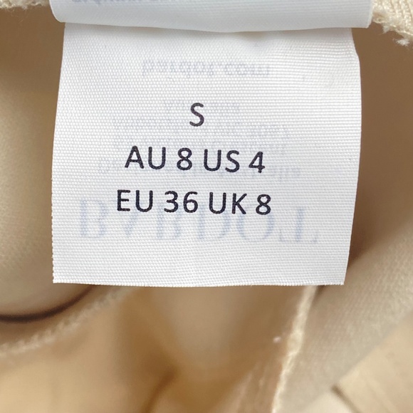 BARDOT Anna High Waist Pant in Beige Size S - Picture 10 of 12